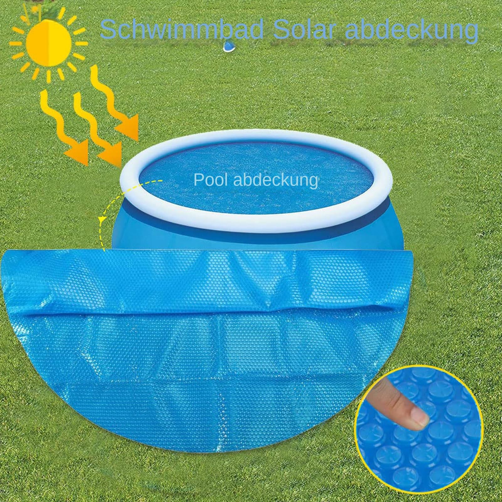 Solarna pokrywa do basenu gruntowego Okrągłe Akcesoria Izolacyjne