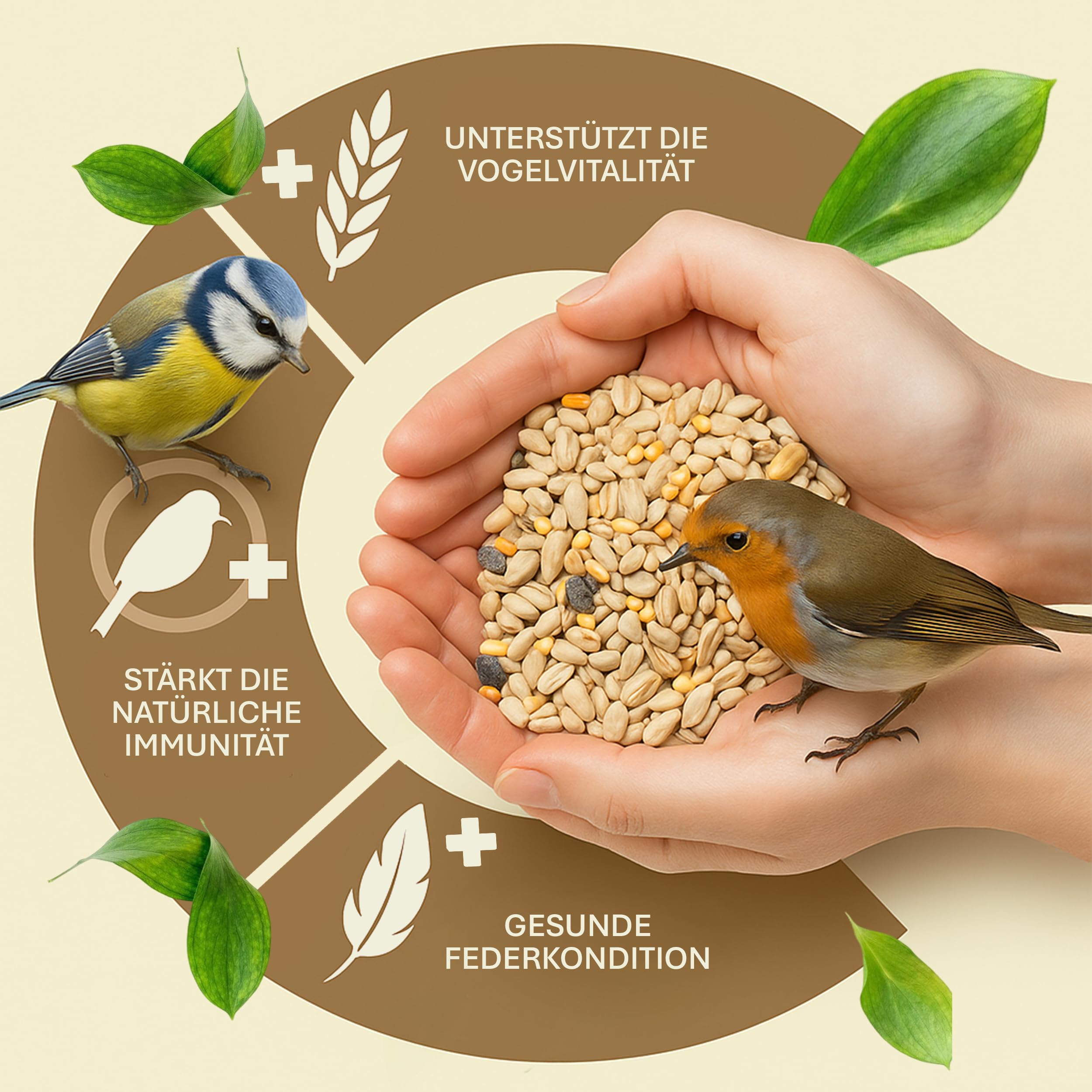 Comida para pájaros de jardín de 10 kg, alimento para pájaros, Frutos Secos para Aves Silvestres, pienso para pájaros, Semillas de Girasol, alimento para pájaros, Insectos, Aves de