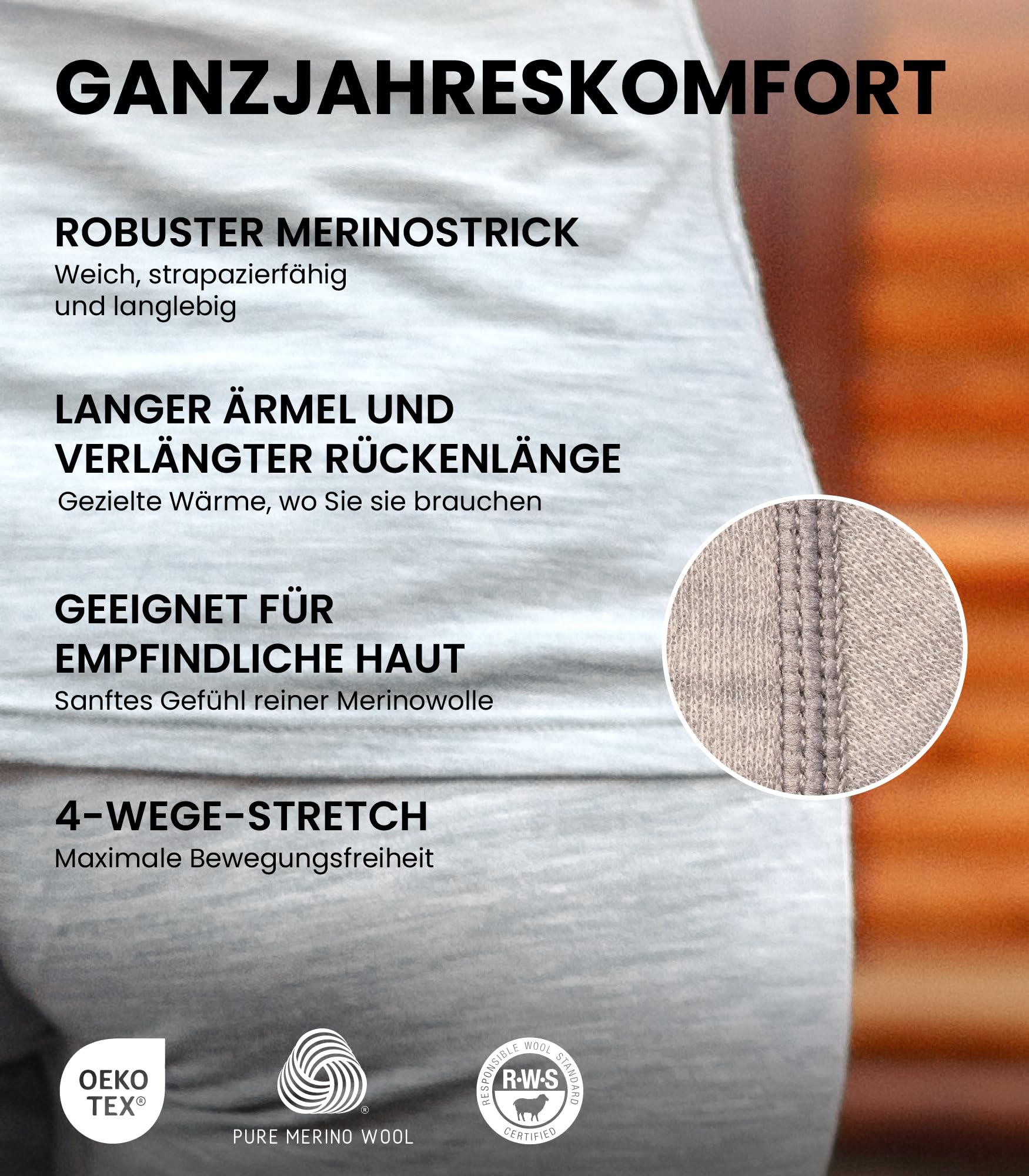Merino.tech 100% Merino Shirt Damen Langarm + Wollsocken (X-Small, 320 Black)