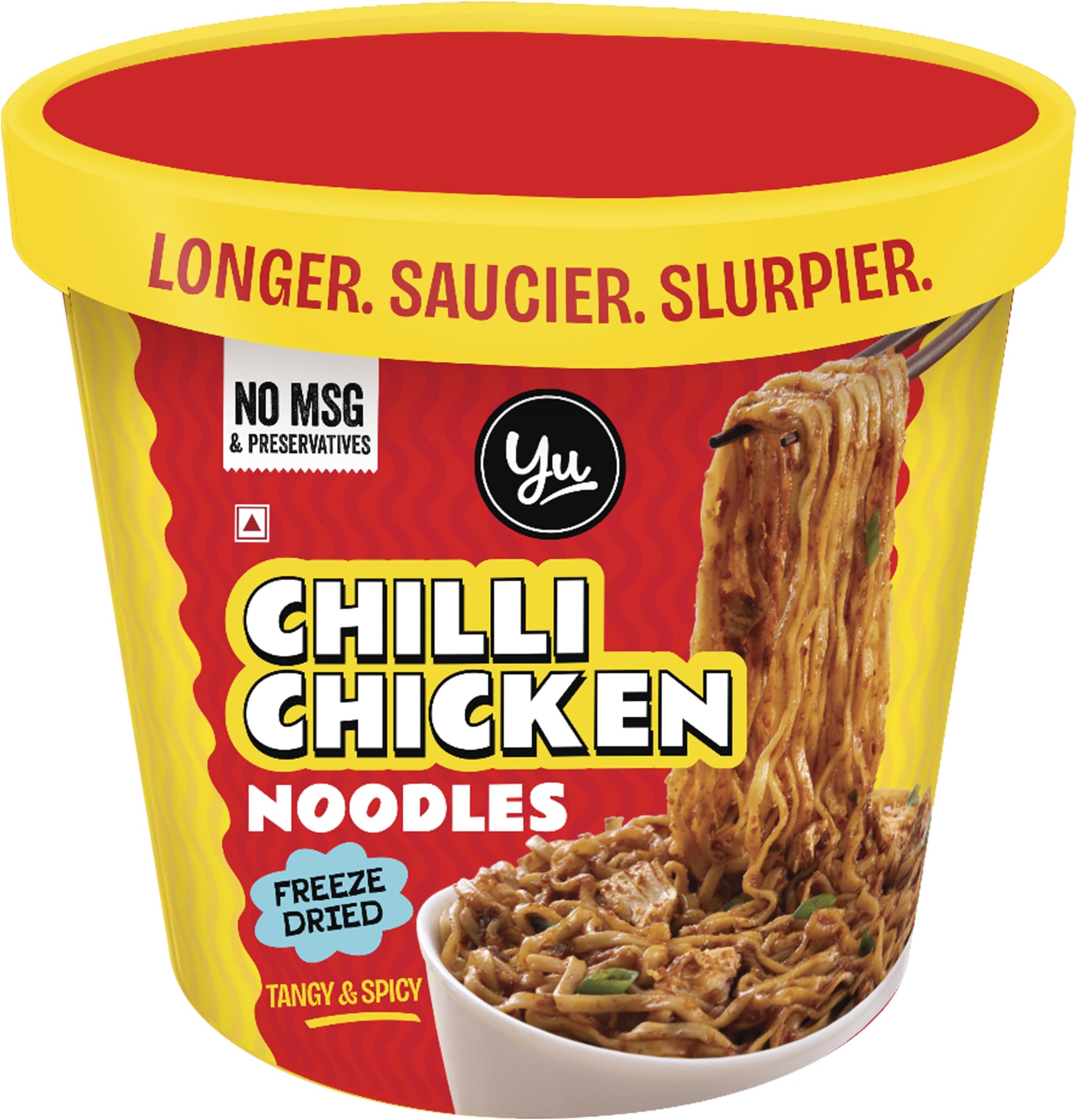 Cup Noodles - Chilli Chicken Spicy Non Veg Ramen Noodles - No Preservatives - Instant Food - 100% Natural - Ready to Eat Saucy Instant Noodles - 225 Grams