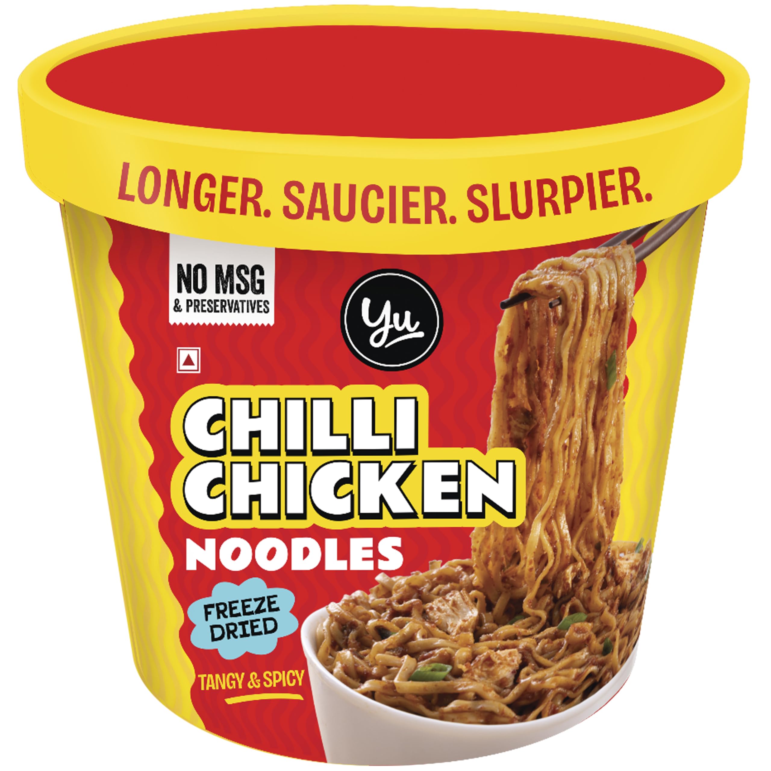 Cup Noodles - Chilli Chicken Spicy Non Veg Ramen Noodles - No Preservatives - Instant Food - 100% Natural - Ready to Eat Saucy Instant Noodles - 225 Grams