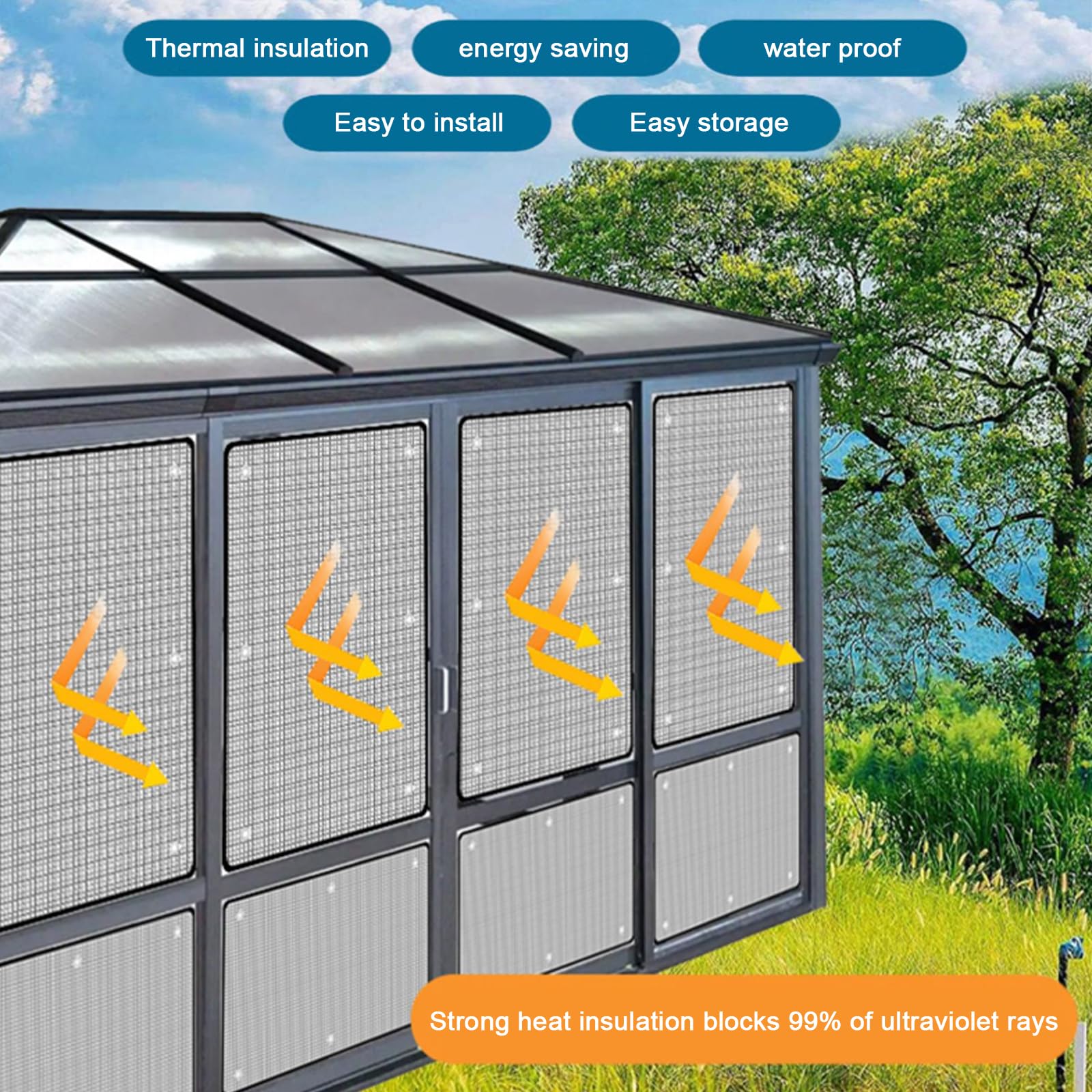 Thermal Insulation Window Film, 7mm Thickened Aluminum Foil Window