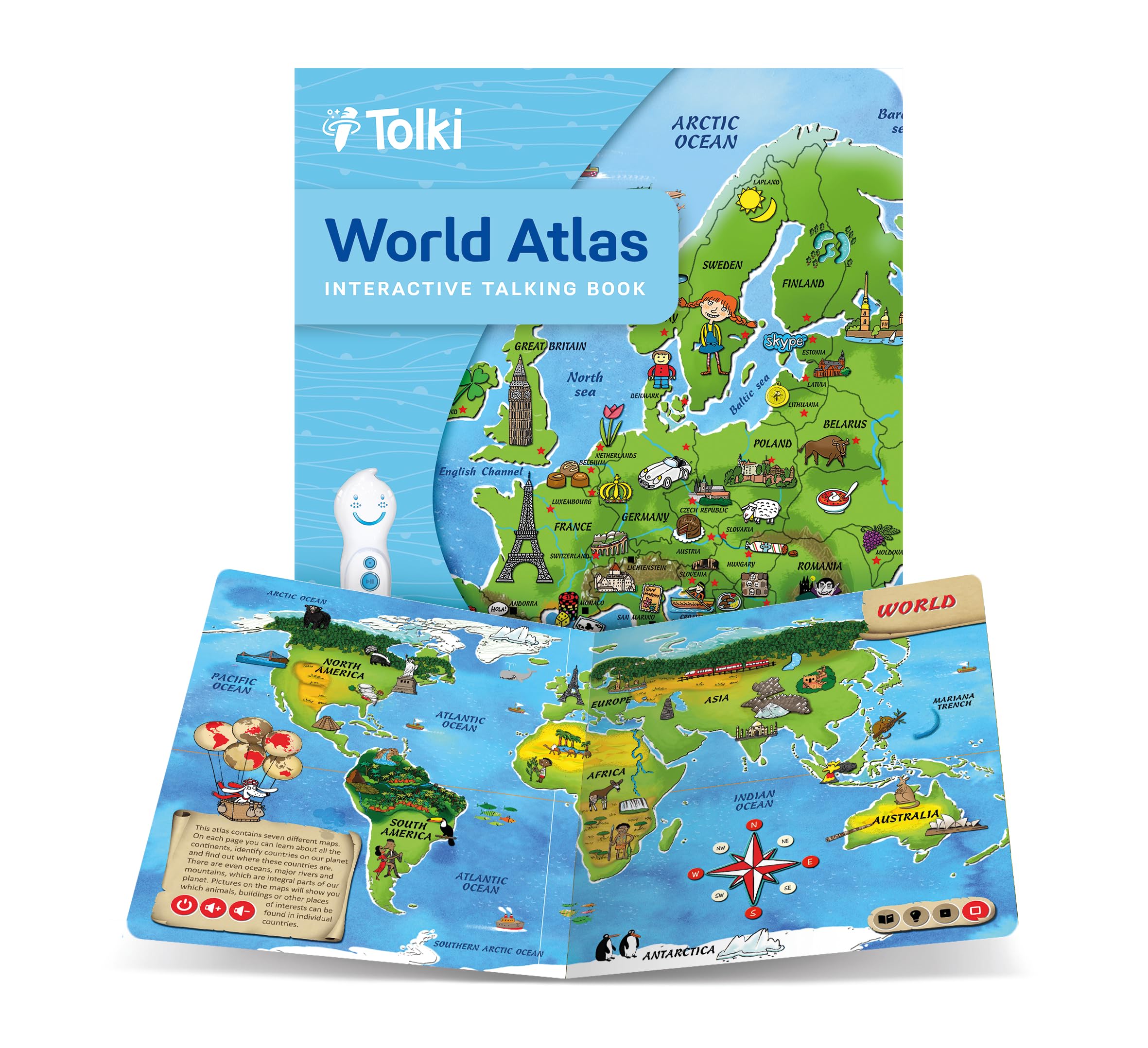 Tolki Albi Pen + World Atlas - w języku angielskim