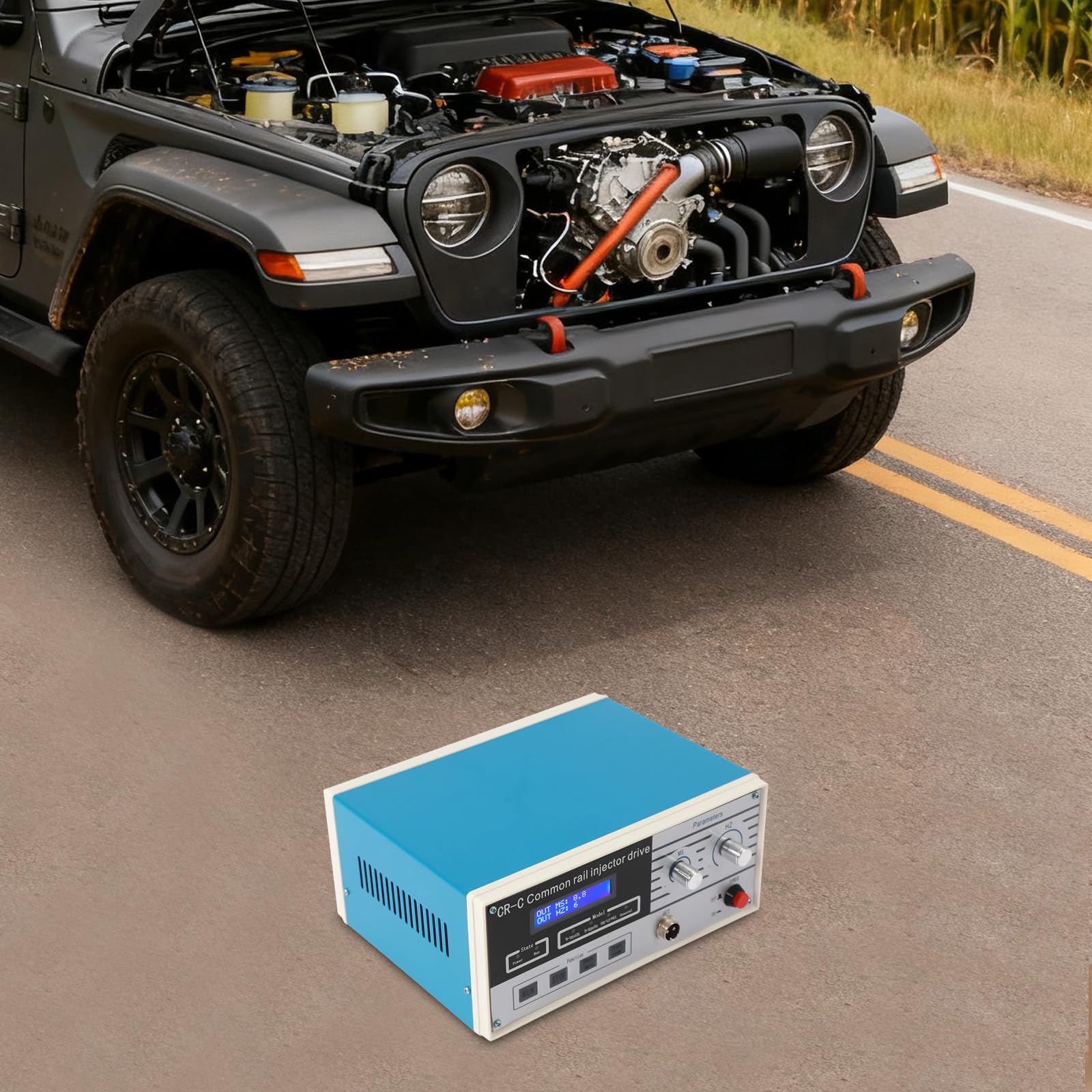 CR-C - Tester per iniettori diesel, multifunzione, con 1 cablaggio