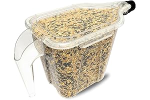 Spill-Proof Bird Seed Dispenser for Abundance of Avian Delicacies (5 lb Capacity)