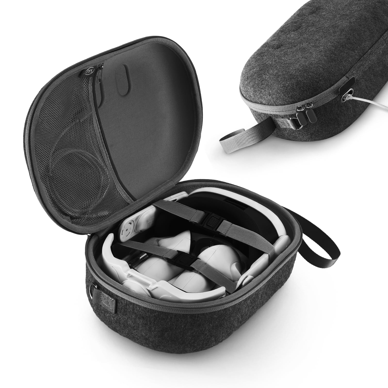 for Meta Quest 3 Case,Hard Carrying Case Compatible with Meta Oculus Quest 3 VR Headset with Elite Strap and Touch Controllers Accessories,Suitable for Travel and Home Storage
