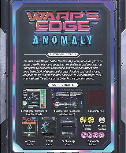 Miniatura 5 de Renegade Game Studios Warp's Edge: Anomaly Expansion - Juego de estrategia de construcción de bolsas, mayores de 10 años, juego individual para 1