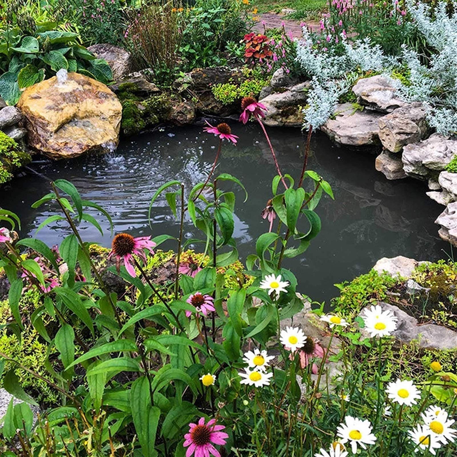 LSXIAO Flessibile Fodera per Laghetto, Stagno Copertina Stoffa 0,3mm Spessore Telone Impermeabile Resistenza allo Strappo per Giardini Acquatici, Fontana, Giardino Dietro La Casa Piscina