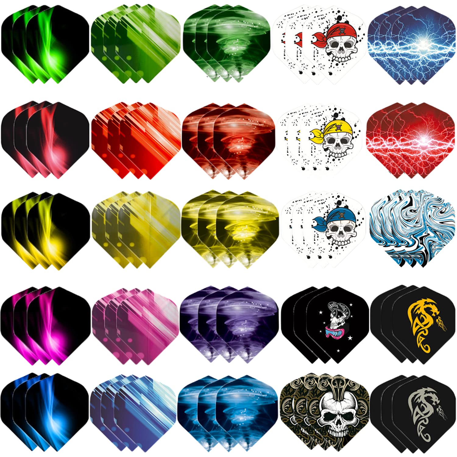 Dart Flights Harrows Accessory Kit 3/Set Feather Tail Wing Flight Outdoor Sports for Soft Steel Tip Darts Perfect Accessories Equipment Supplies for Dart Games