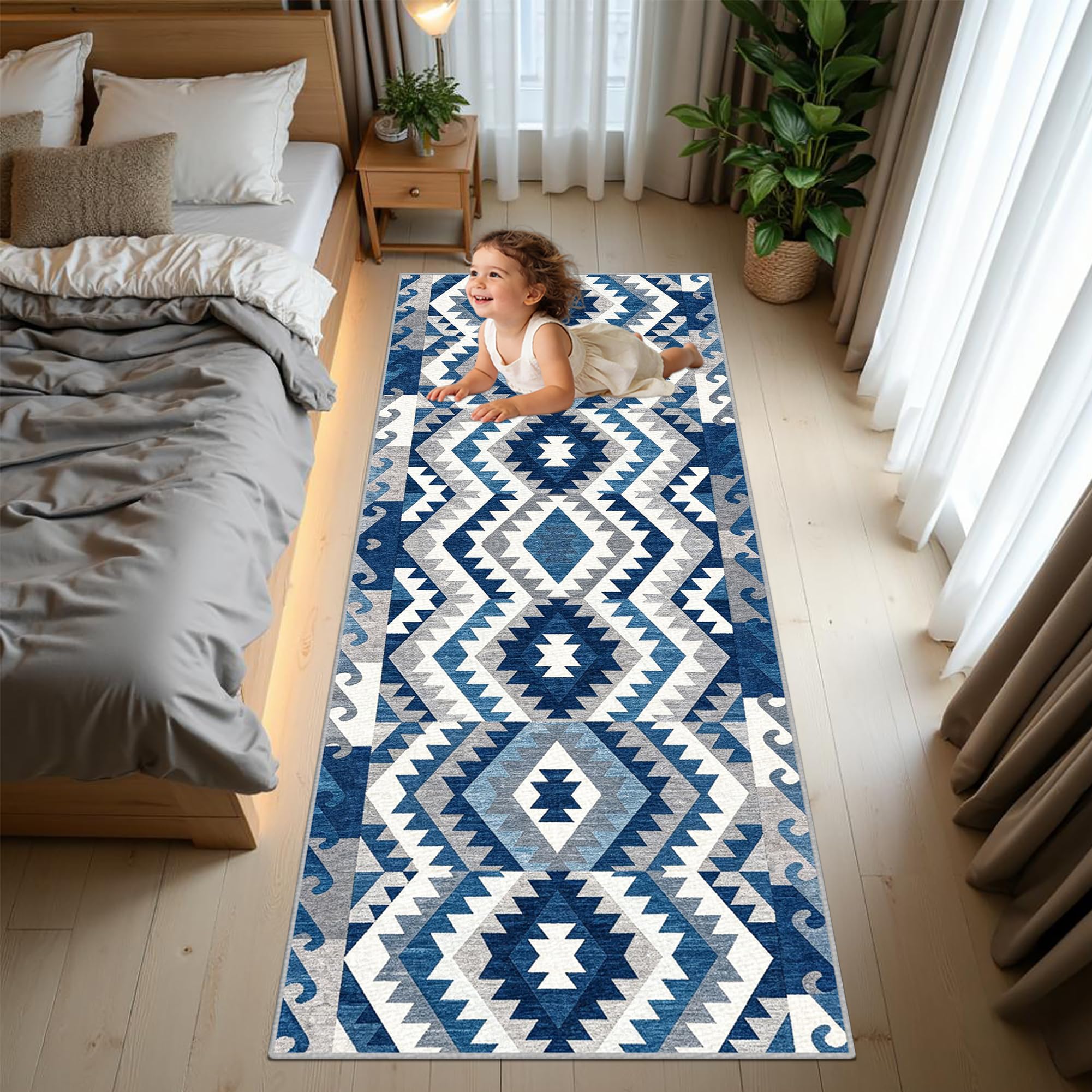 Długi dywanik do przedpokoju, można prać w pralce 40 x 200 cm