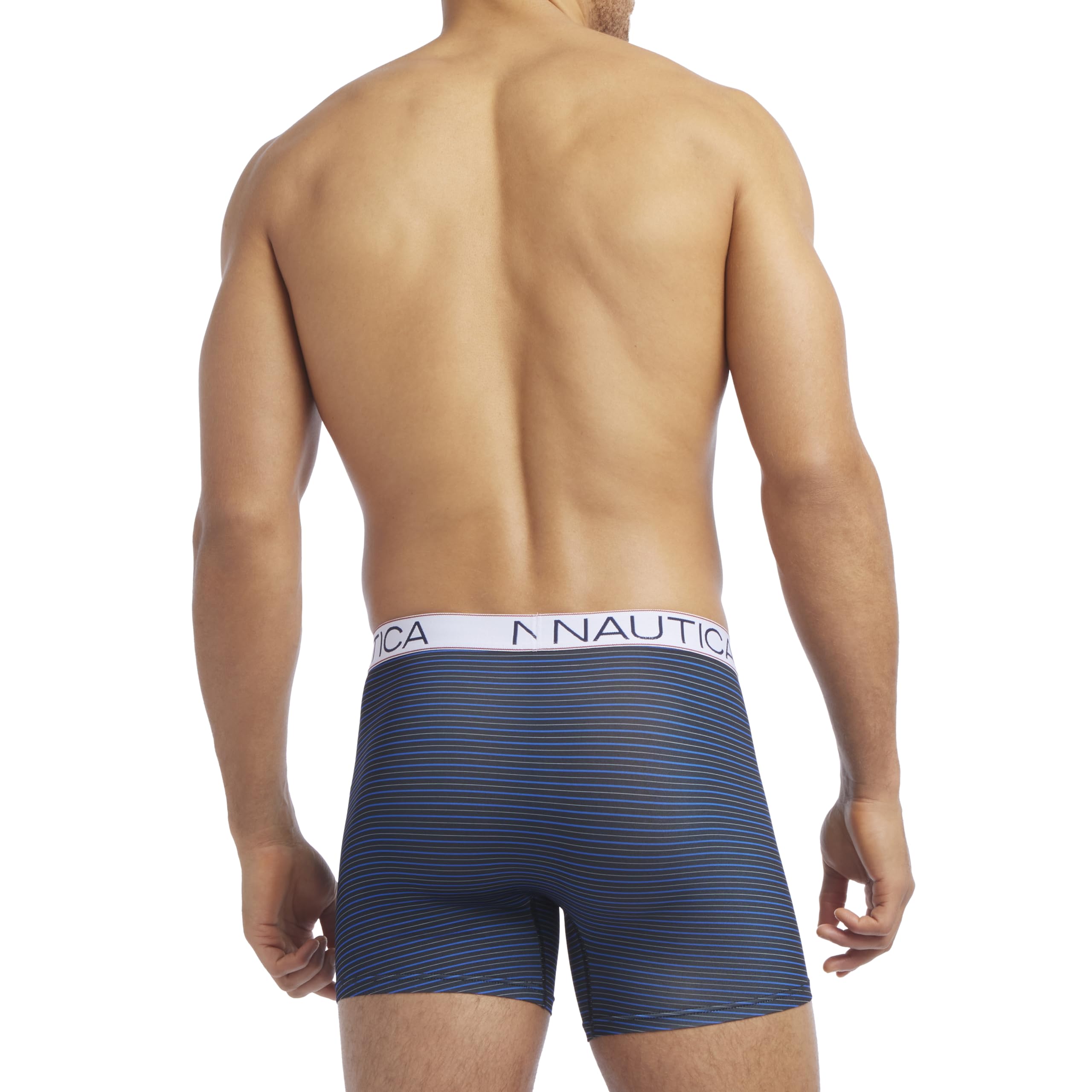 Nautica 4 Pack Micro Boxer Brief Ropa Interior de Hombres Hombre (Pack de 4)