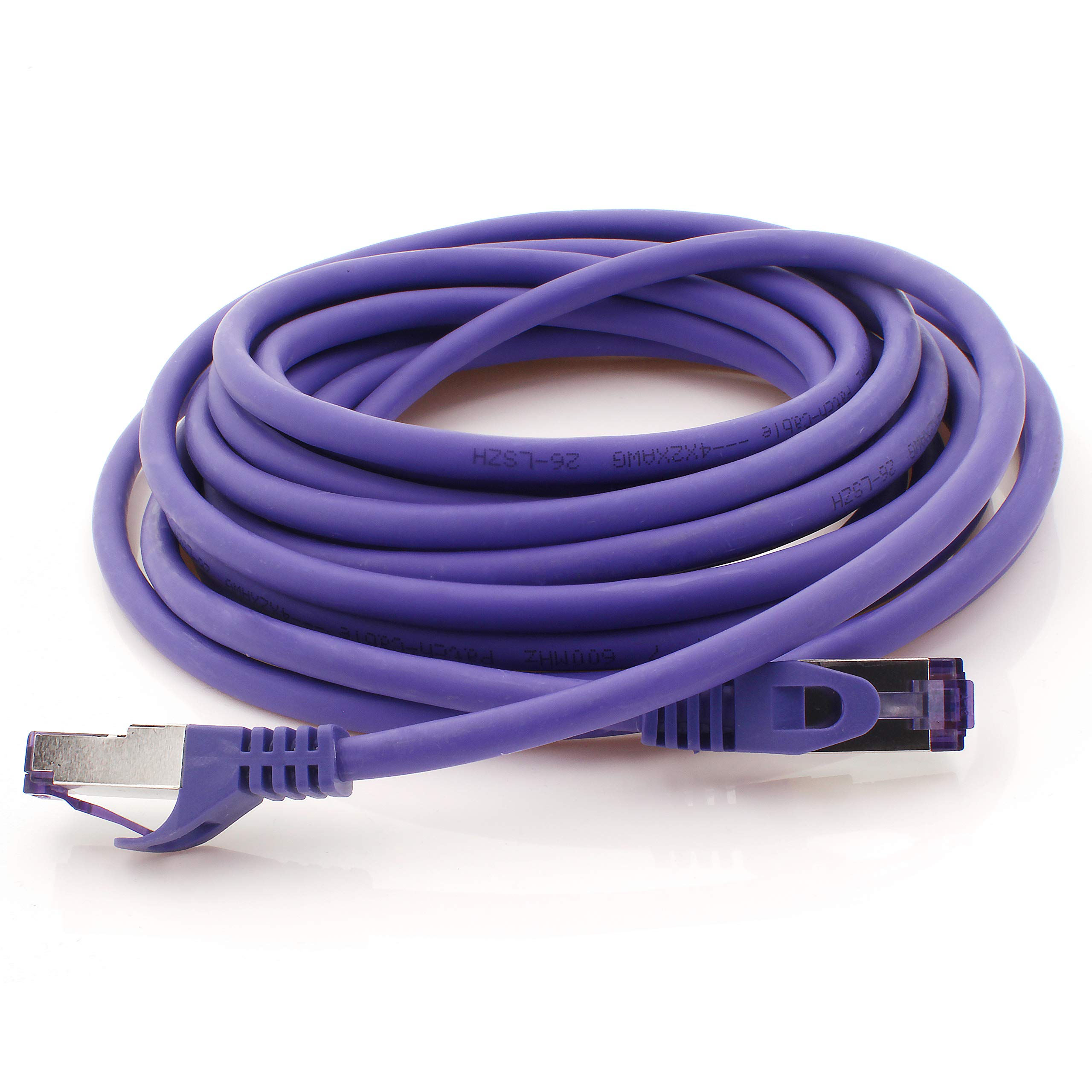 1aTTack.de 10x 2m CAT7 Netzwerkkabel RJ45igabit SFTP PIMF - Violett – Bild 4