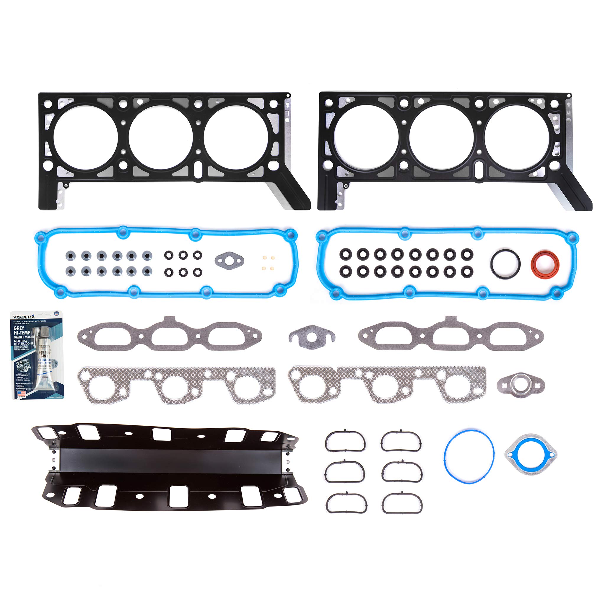 Evergreen 8-30538 Head Gasket Set Fits 07-11 Jeep Wrangler 3.8L V6 OHV 12v VIN 1 product thumbnail 2