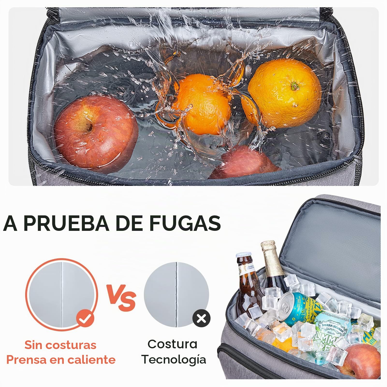 TOURIT 27L Nevera Mochila con 26 latas,Bolsa térmica aislada para el Agua,Mochila Ligera para Camping,Picnic,Senderismo,Playa