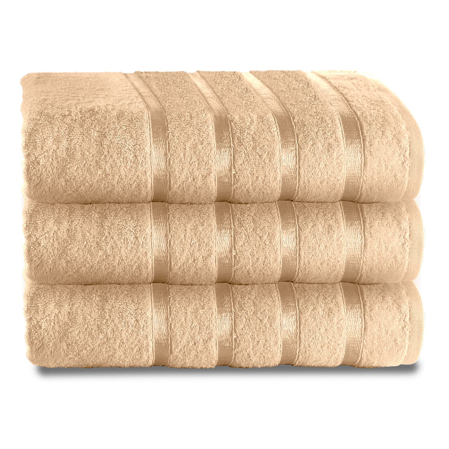 Gc Gaveno Cavailia Peach Fade Resistant Luxury Towels, Extra Absorbent 100% Ringspun Egyptian Cotton 500 Gsm Bathroom Set, 2Pk