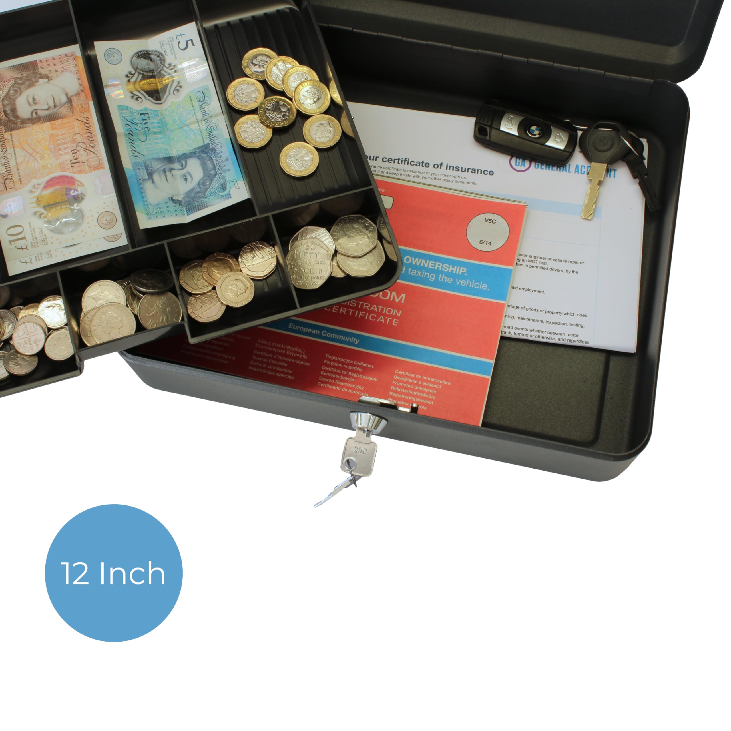 Lot De 2 Boîtes De Rangement Métal Transparent Pour Billets Et Monnaie - Gestion Argent Efficace