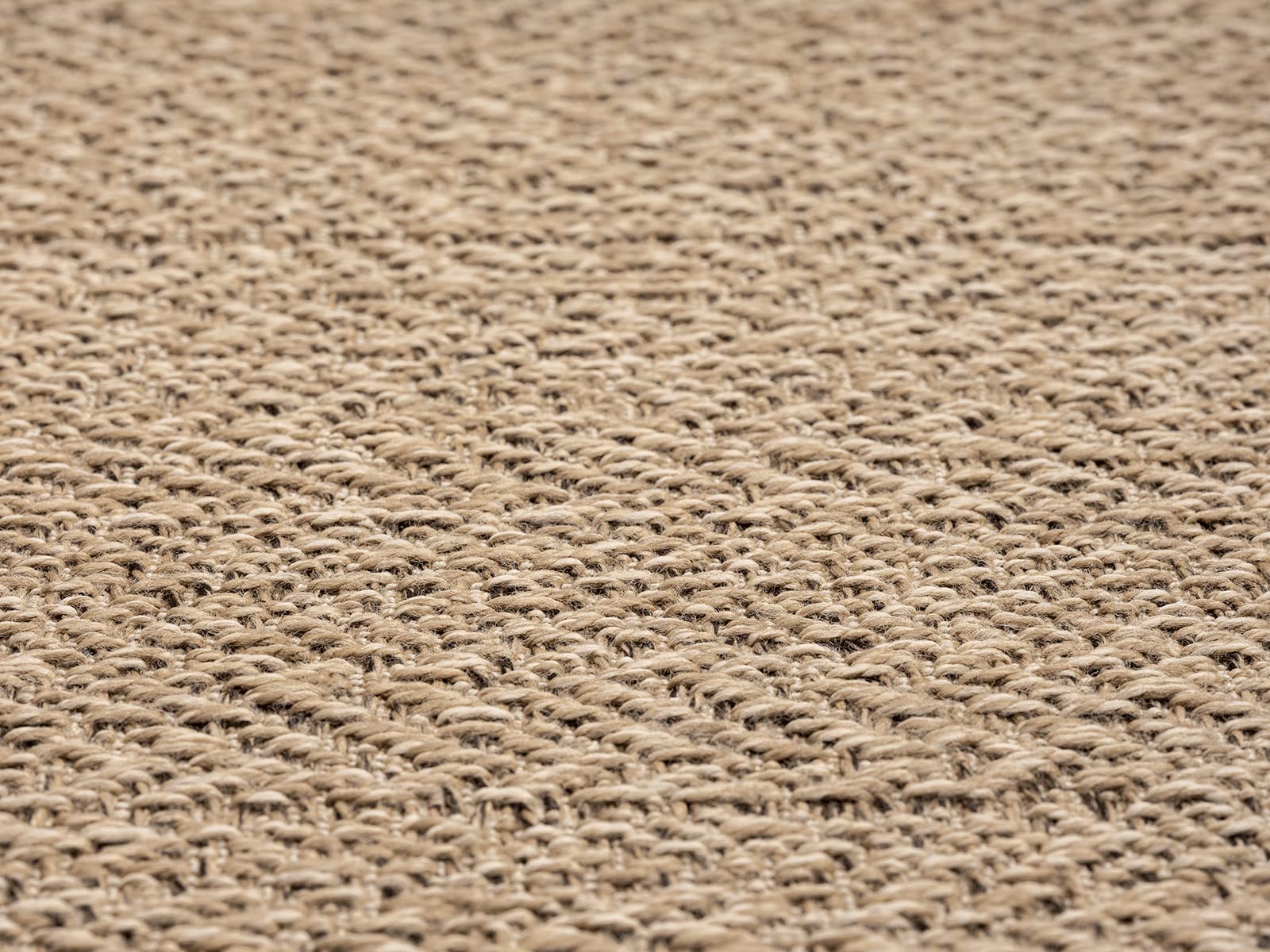 Mias Teppiche Soil – ca. 140 x 200 cm oval Outdoor Teppich wetterfest Jute-Look Balkon Terrasse