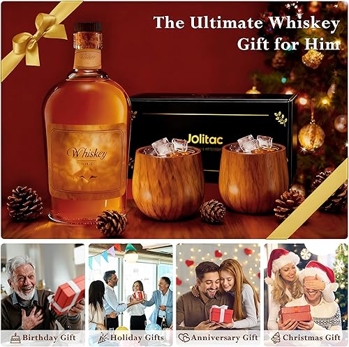 Miniatura 8 de Vaso de madera carbonizada de bourbon  Regalos únicos de whisky para hombres, papá, hermano, vaso antiguo de interior quemado de 10 onzas  Vasos de