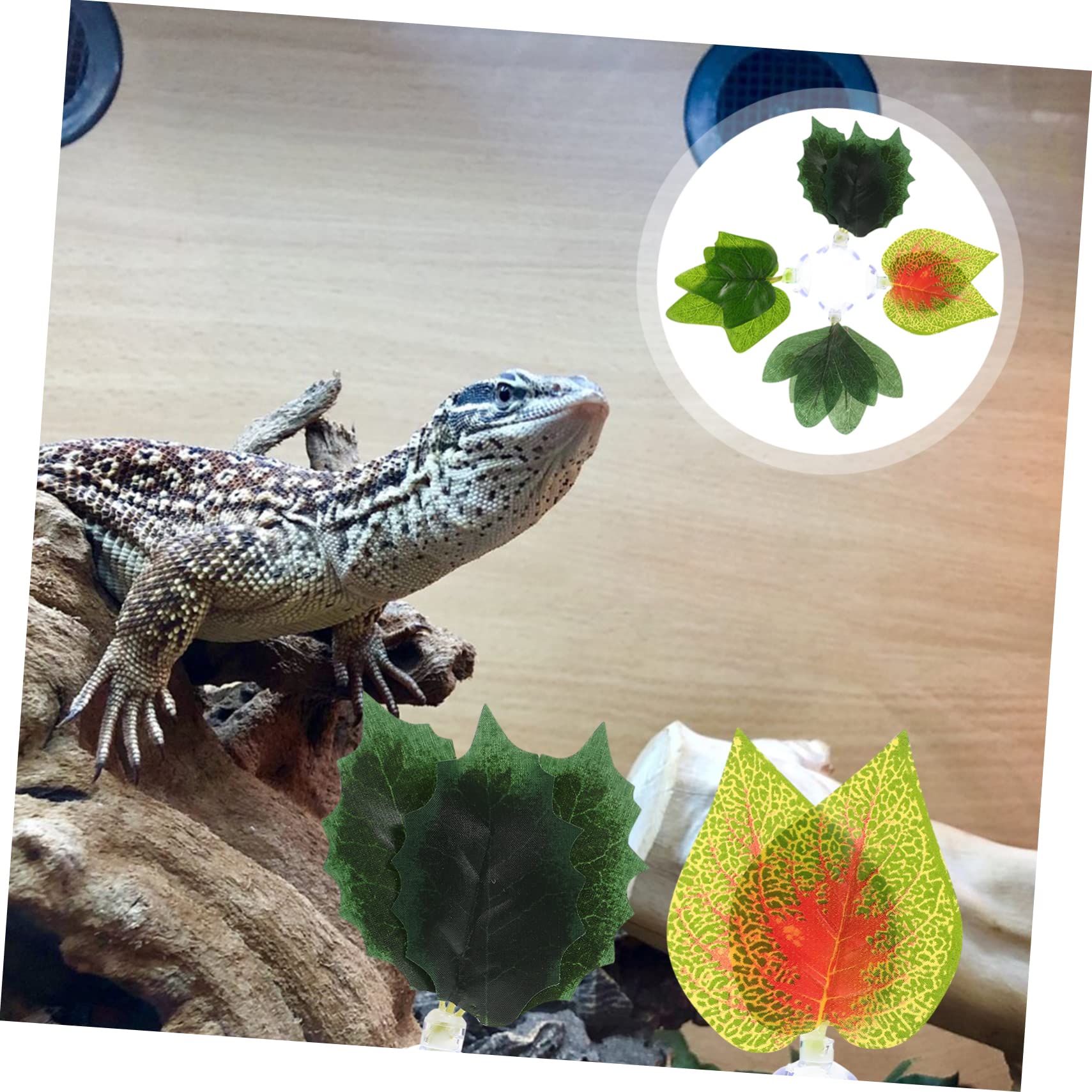 Sosoport 20stücke Teiliges Künstlichen Pflanzen Für Aquarien Und Terrarien Lifelike Dekoration Für Reptilien Und Fischbehälter Für Und Salziges Wasser Mit Stilvollen Blättern