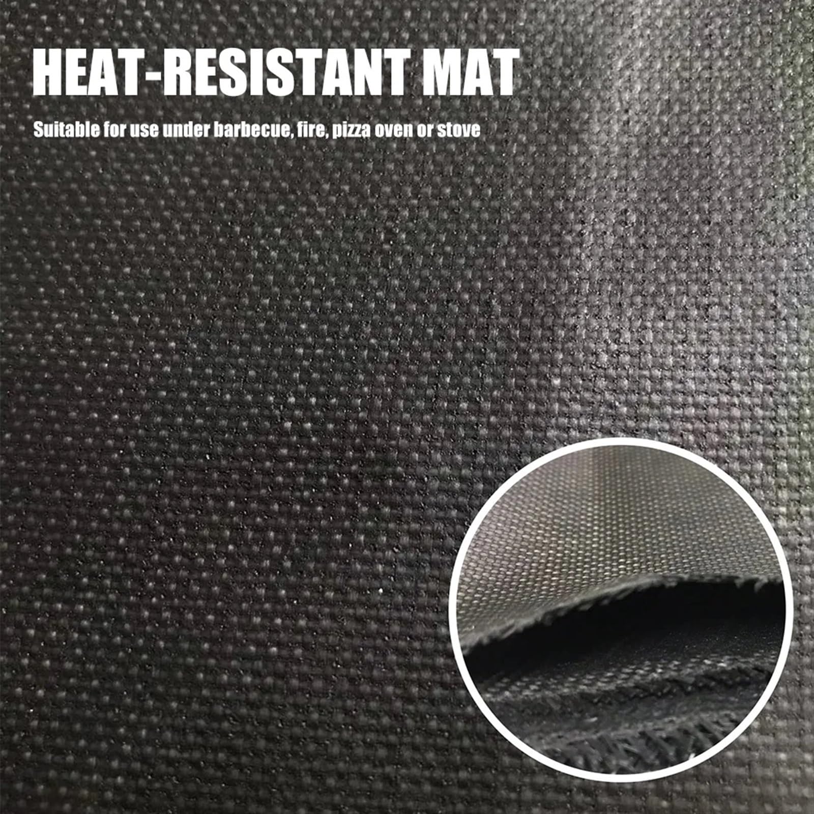 Tappetino for Barbecue ignifugo braciere for Camino Tappetino ignifugo Prato Esterno Terrazza Barbecue Tappeto ignifugo Tappetino Protettivo Resistente al Calore BBQ(M)