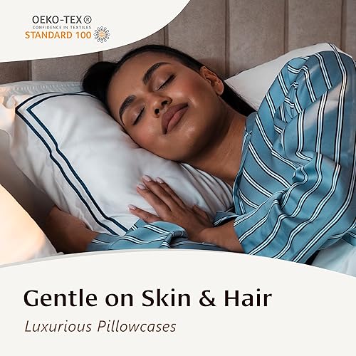 Miniatura 5 de Sábanas de viscosa de bambú de lujo, tamaño California King, juego de cama orgánico súper suave 100% fibra de viscosa de bambú, sábana superior y