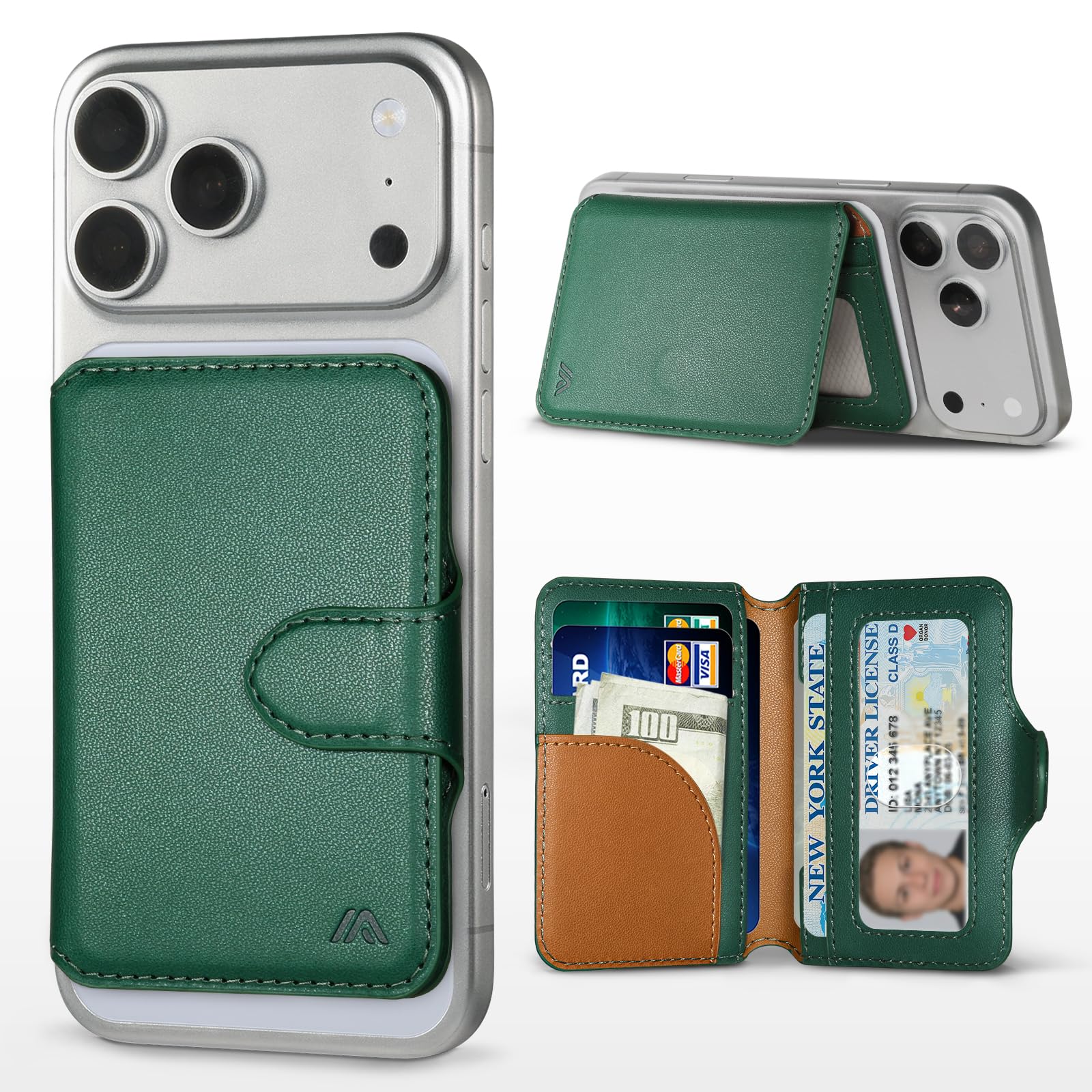 Photo 1 of MEFON for MagSafe Wallet, Strong Magnet RFID Blocking Magnetic Phone Wallet