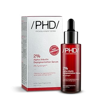 /PHD/ 2% Alpha Arbutin Depigmentation Serum | Alpha Arbutin Serum for Pigmentation & Dark Spot | Pigmentation serum for Women & Men | Tyrobright™, Niacinamide | 30ml - image, photos