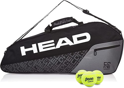 Miniatura 3 de Head Core 3R Pro, bolsa para raquetas de tenis Gris/Amarillo,Negro,Negro/Gris,rojo, (Red/Dark Red),https://www.amazon.com/dp/undefined