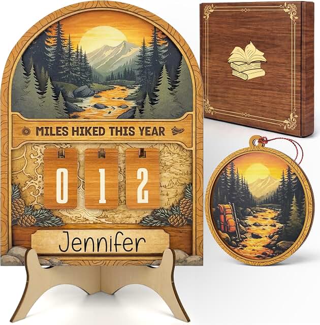 Miles Ran This Year Trail Ornament