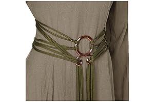 Long Rope Ring Knotted Belt: Elevate Your Viking Enchantress Look