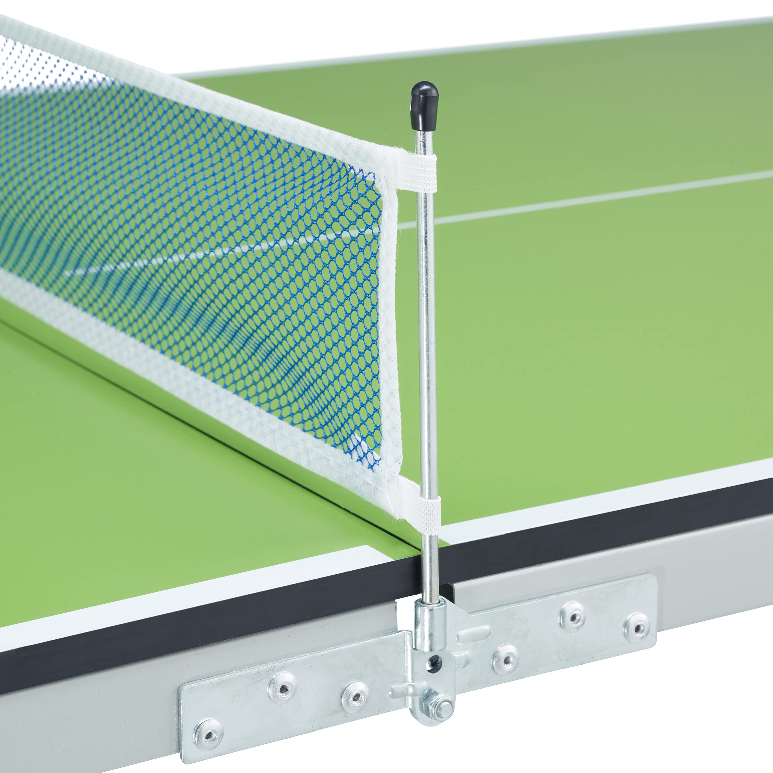 Relaxdays Relaxdays Tavolo da Ping Pong Pieghevole - Relaxdays Tavolo da Ping Pong Pieghevole, con Rete, 2 Racchette, 3 Palline, HxLxP: 70 x 70 x 150 cm, Nero Unisex Adulto