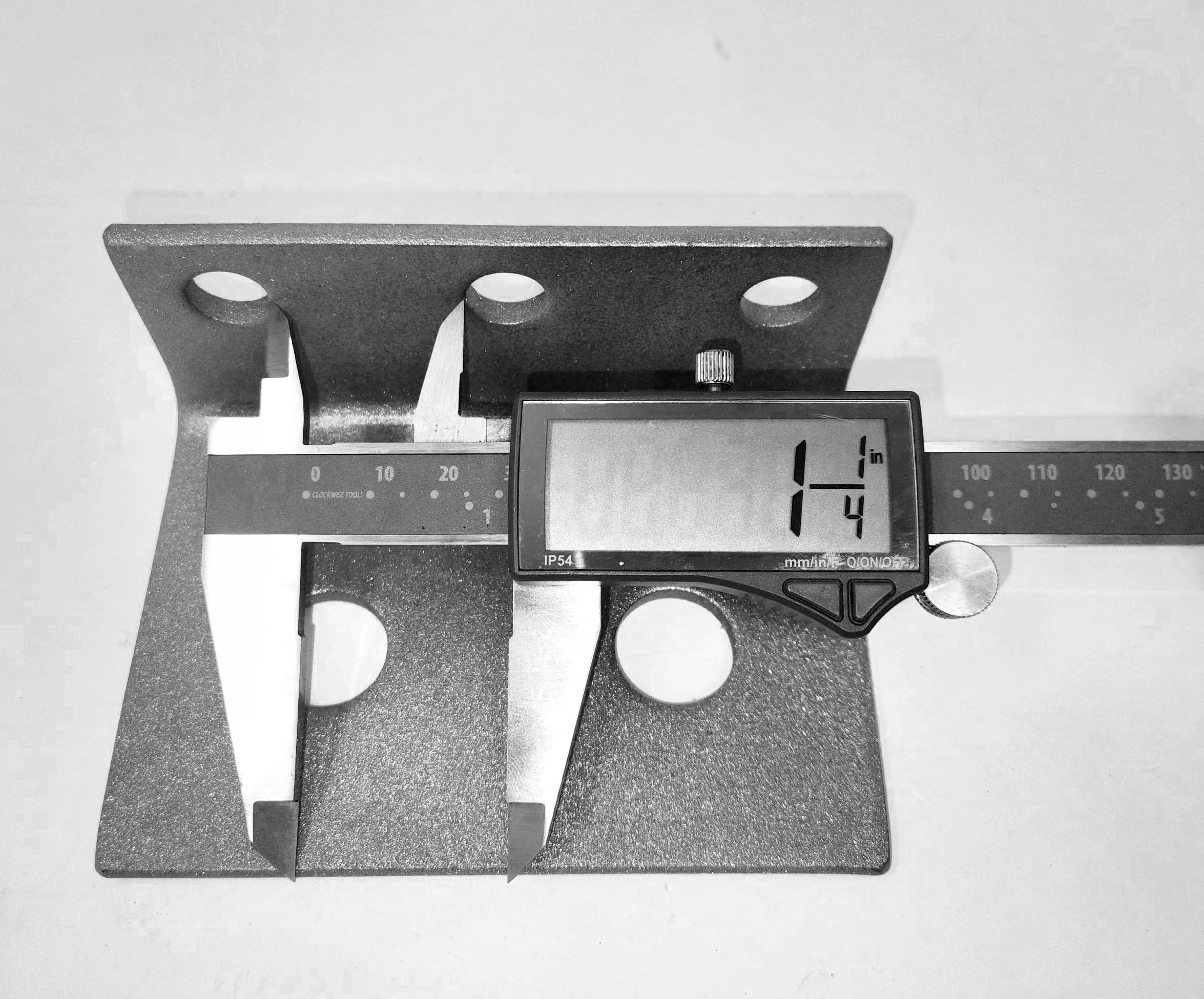MB08 Halterung für 1,27 cm JIC #8 Schottkopf-Hydraulikkupplung – robuster Stahl und Aluminium, unlackierte Oberfläche – hergestellt in den USA