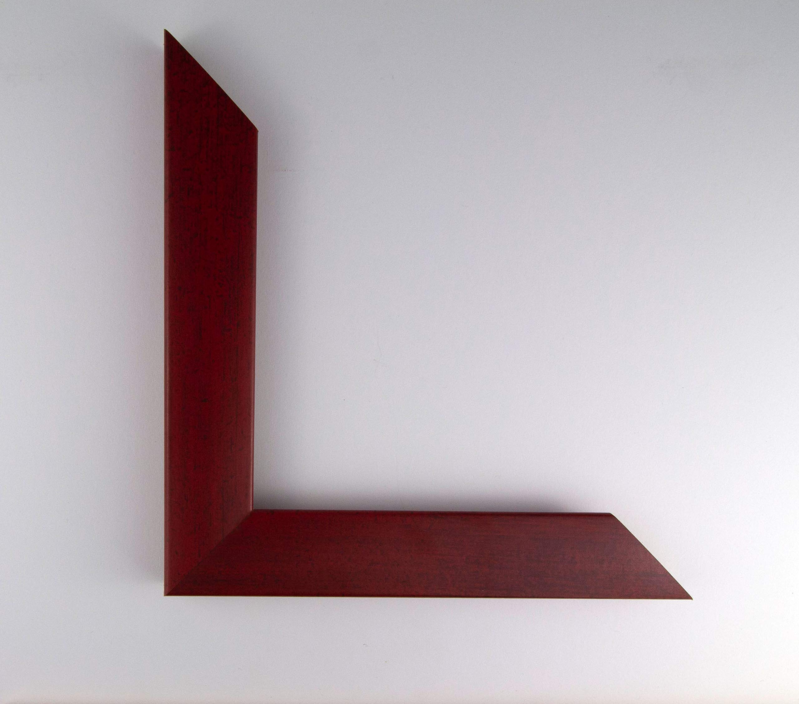 Bilderrahmen 51 x 71 cm Octavia Weinrot gewischt mit Kunstglas klar
