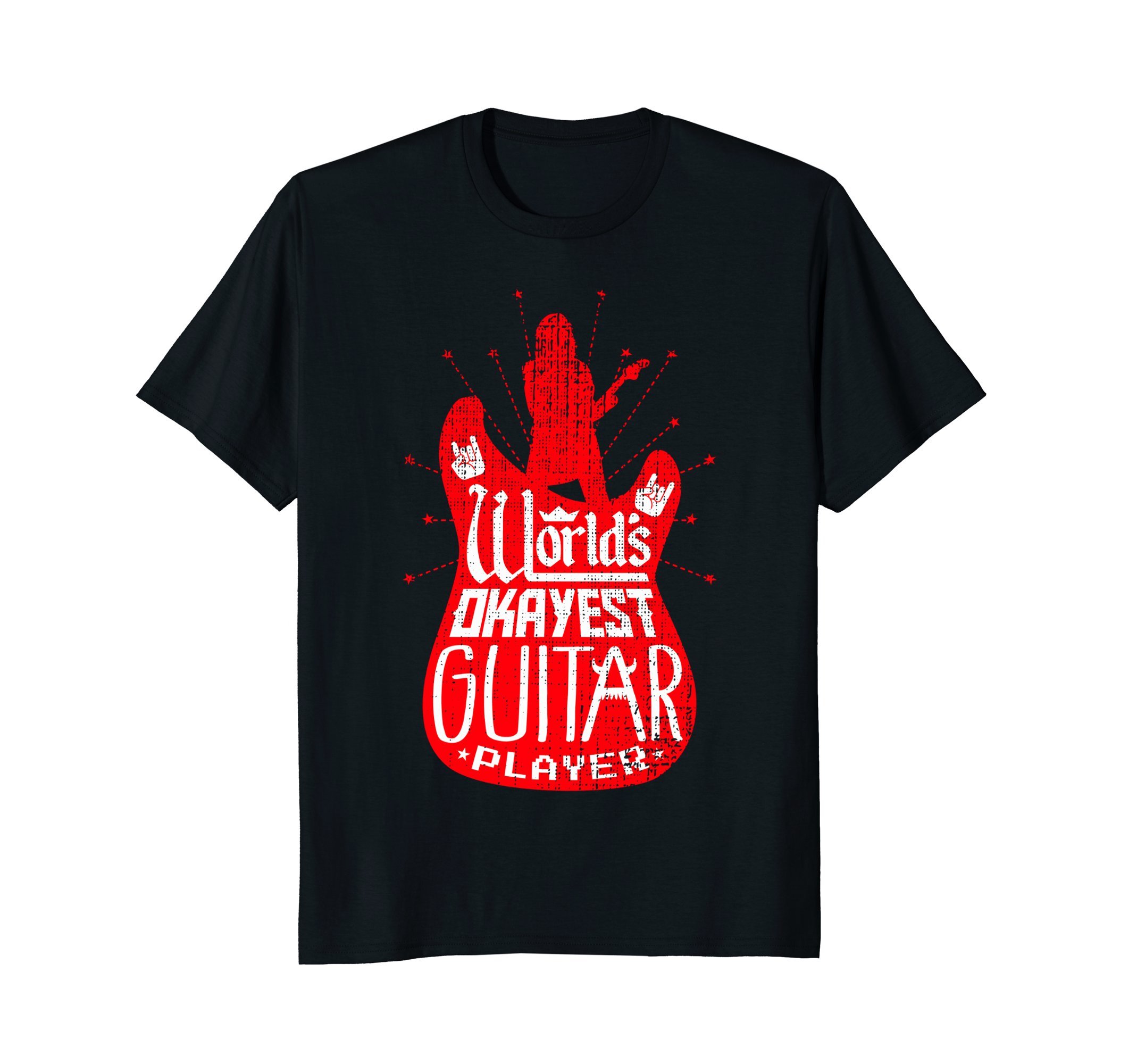 World's Okayest Guitar Player T-Shirt - Funny Band Guitarist