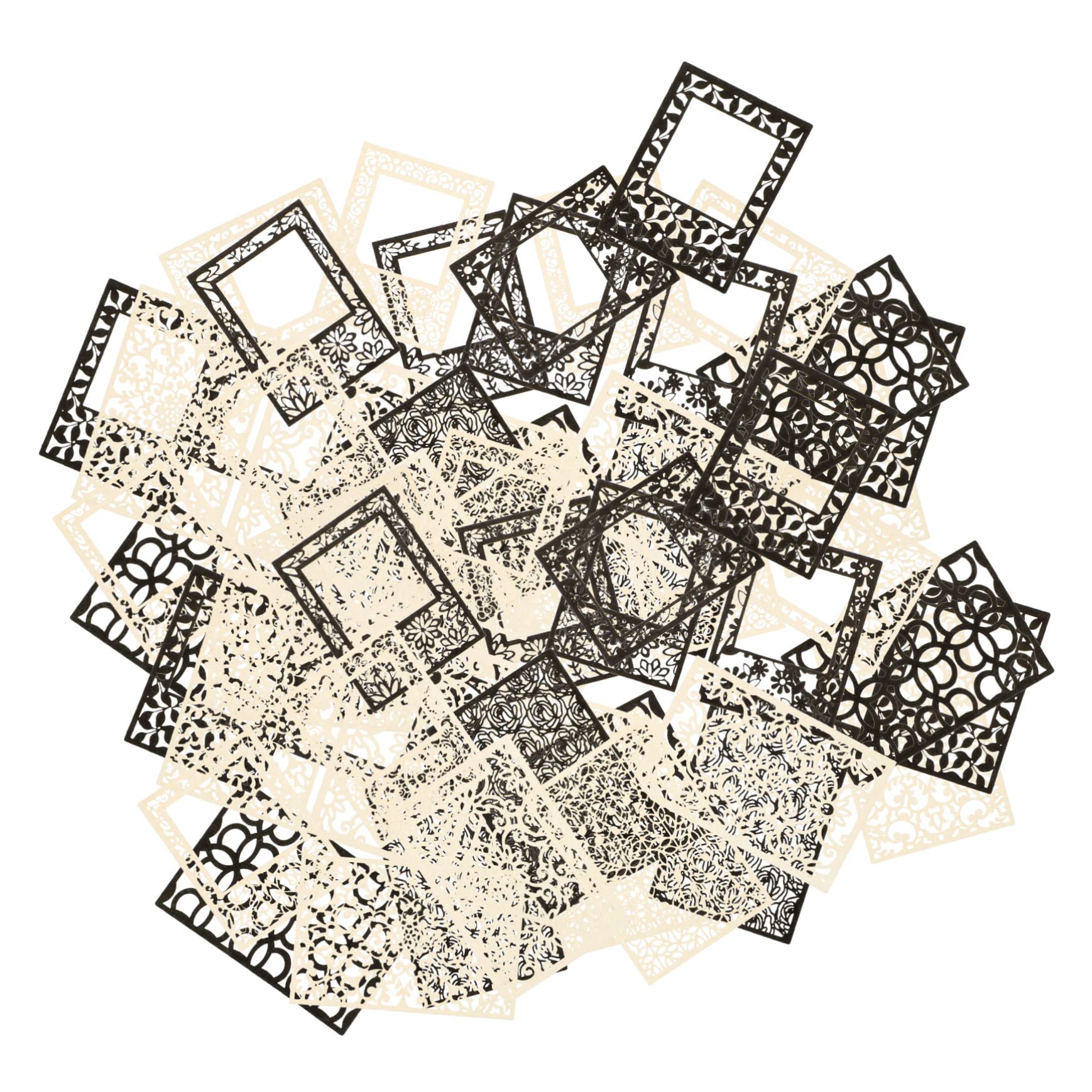Gadpiparty 5 Set Carta Cave in Rilievo Mestiere di Carta Forniture di Scrapbooking Strutturato Carta di Decoupage Album Carta Stile Pizzo Documento di Diario 40 Fogli*5