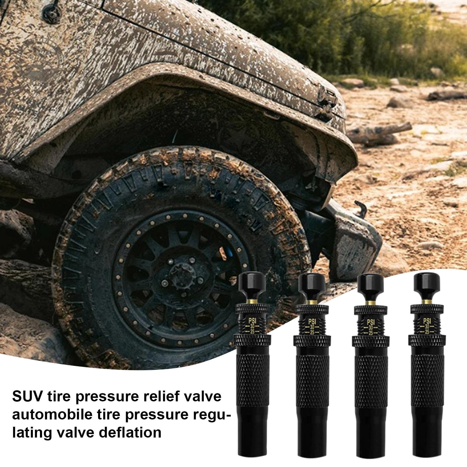 Tire Deflator Valve, Portable Tyre Deflator For, Trucks, RVs, Motorcycles, Automotive Air Down Tool, Quick And Accurate Tire Pressure Release For And Road Use