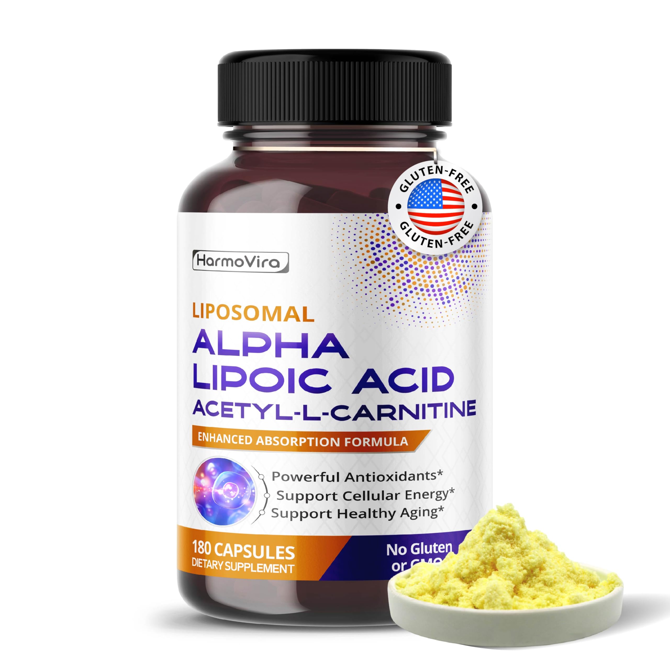 Alpha Lipoic Acid Acetyl-L-Carnitine - Support Bladder Cleanse, Urinary Tract Health - 180-day Supply