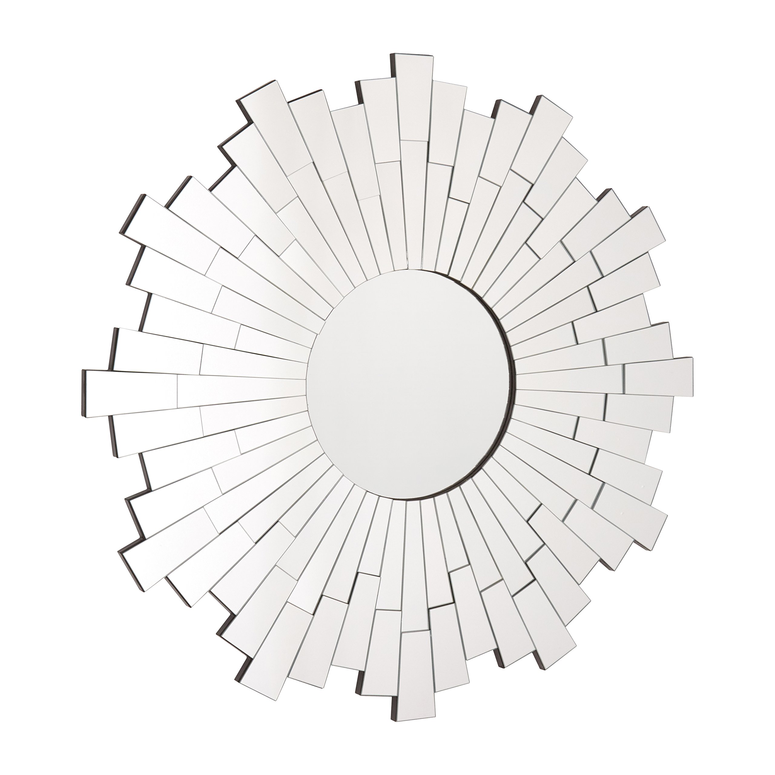 Interiors By Premier  Glitzy Flared Circle Wall Mirror - Silver