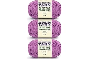 3x60g Purple Yarn for Crocheting and Knitting;3x66m (72yds) Seed Yarn for Beginners...