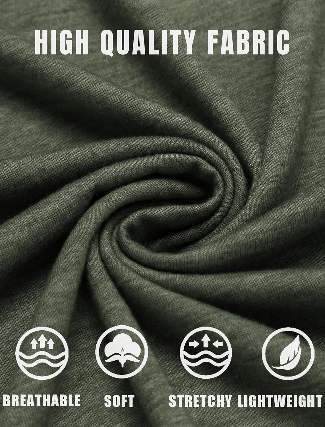 COOFANDY Men's Henley T-Shirt Long Sleeve Casual Lightweight Pullover Shirts Soft Stretch Basic Tees Fall Tops - Image 4