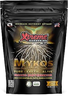 Xtreme Gardening Mykos 2.2 lb – Mycorrhizal Fungi Root Stimulator for Plants – Organic Root Booster for Stronger Roots, Bigger Growth & Higher Yields – Mycorrhizae for Vegetables, Flowers & Trees