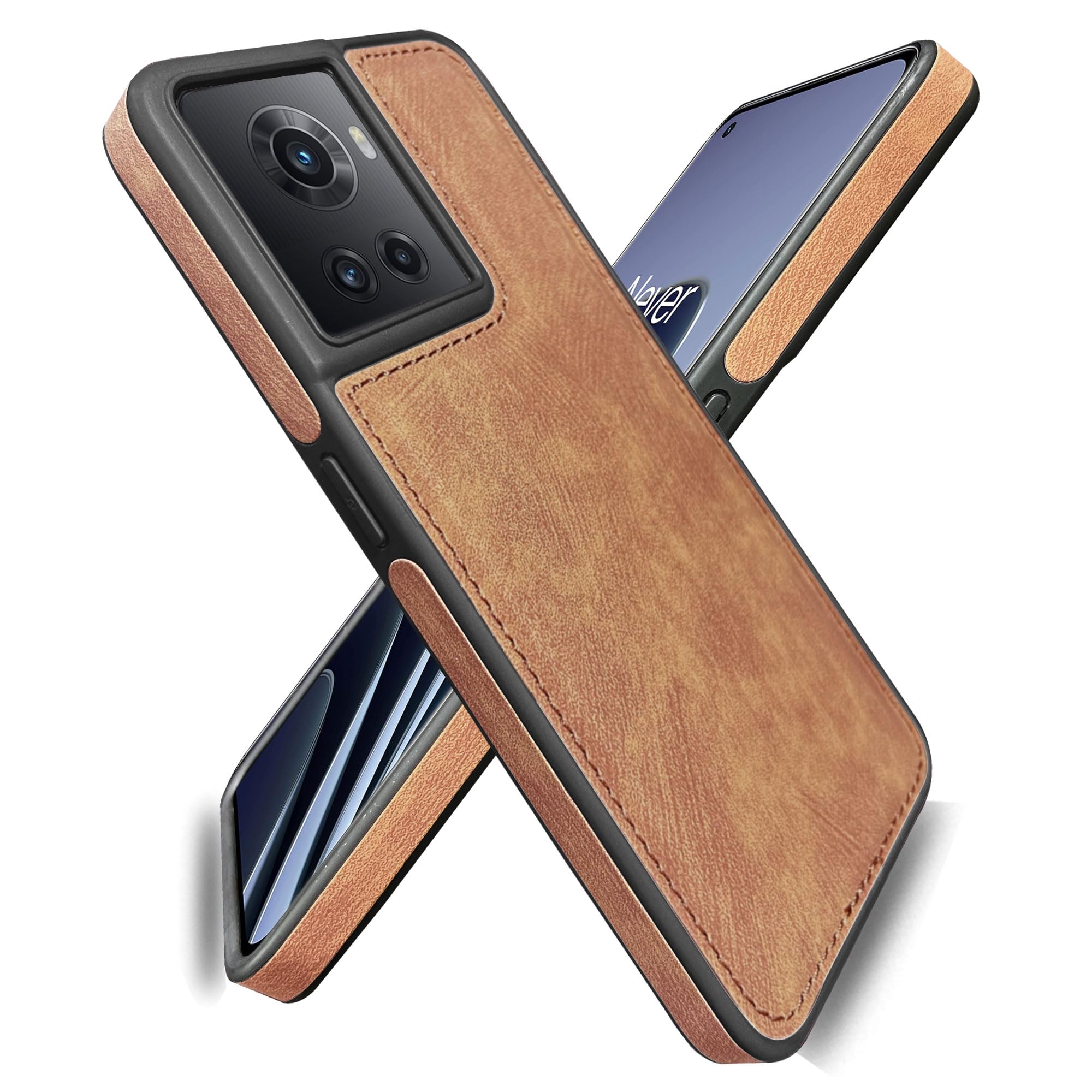 A rtistque Premium Pu Leather Back Cover Case for Oneplus 10R 5G | Drop Protection | Raised Camera Edges - Brown (B0C7QR1KKS) Amazon Price History, Amazon Price Tracker