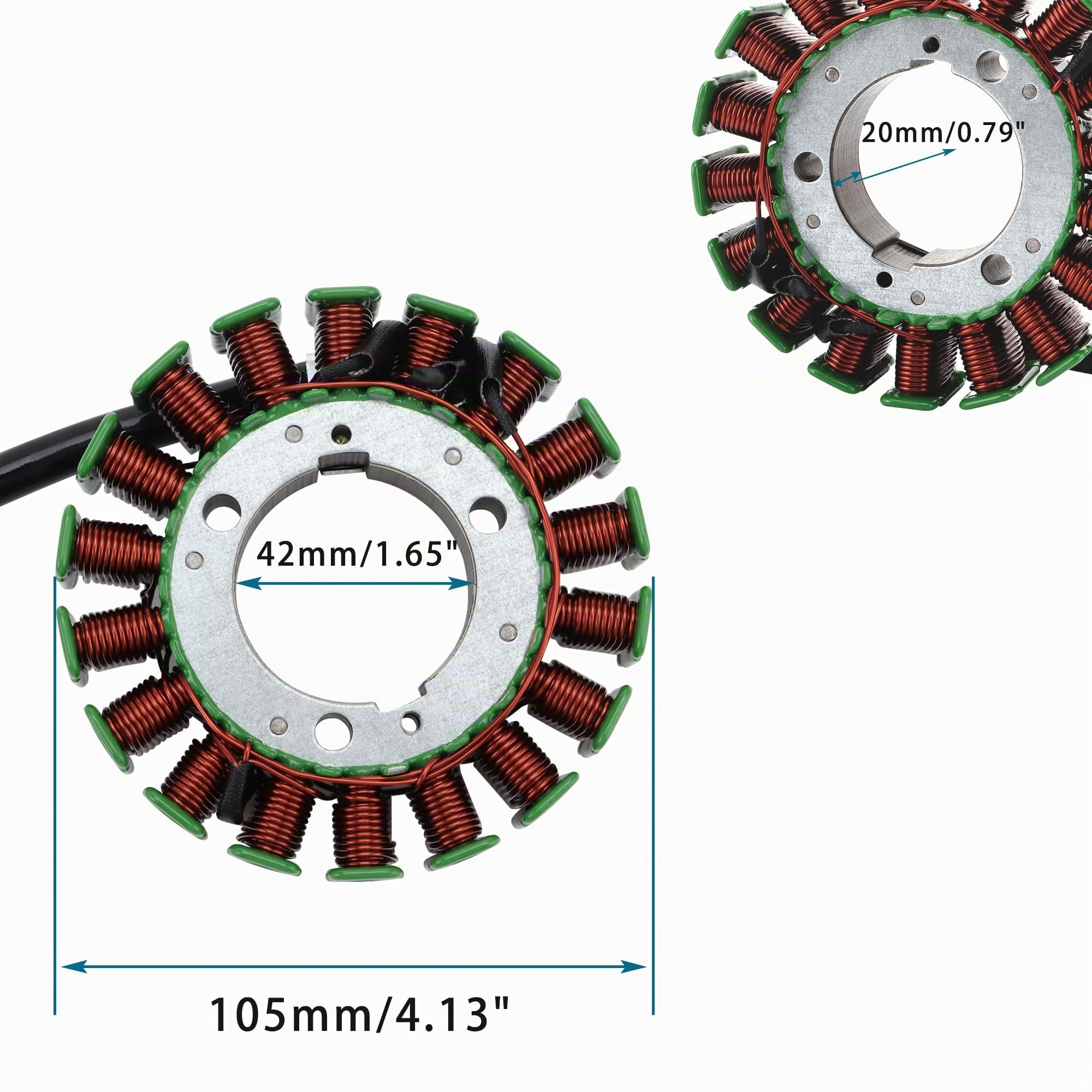 GOOFIT 18 Bobina 3 Cables Magneto Estator Bobina Generador De Encendido Reemplazo Para Fz6 2004-2009