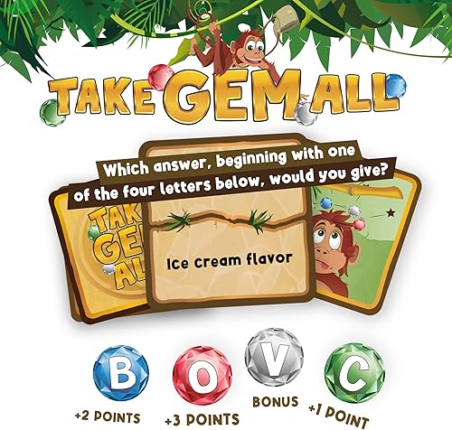 Miniatura 5 de SAVANA Take Gem All - Juego de categorías de ritmo rápido e hilarante para amigos y familiares | 1+ jugadores | Juegos familiares para niños,