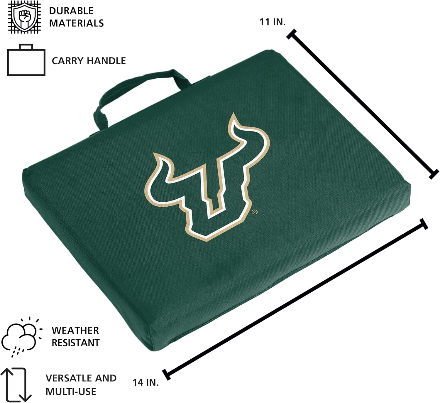 Logo Brands South Florida Bulls Bleacher Cushion