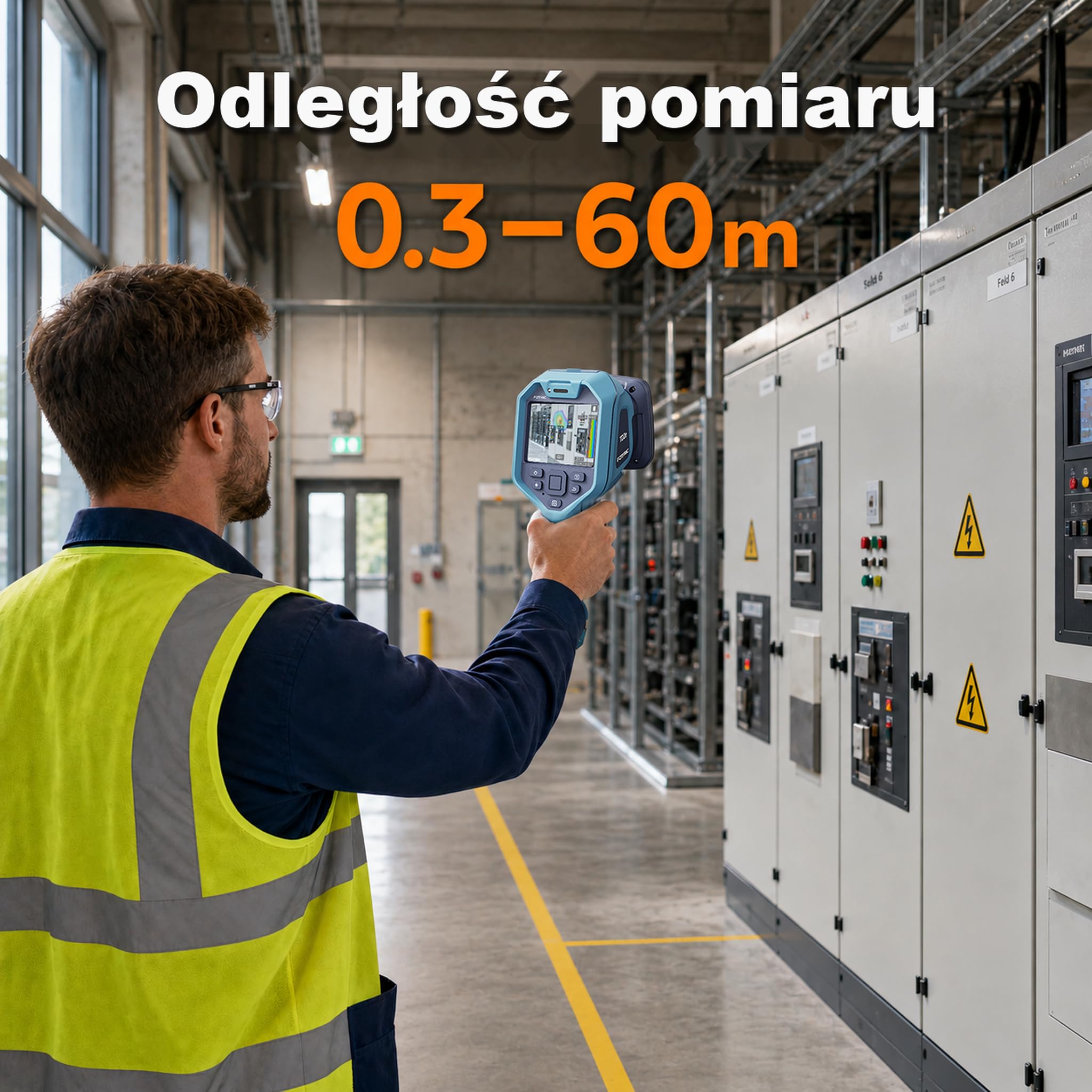 TD2e Kamera akustyczna, 64 mikrofony MEMS, detektor nieszczelności sprężonego powietrza, gazu i instalacji próżniowych, 2–100 kHz, ekran 3,5", 5 MP, przemysł, HVAC, utrzymanie ruchu