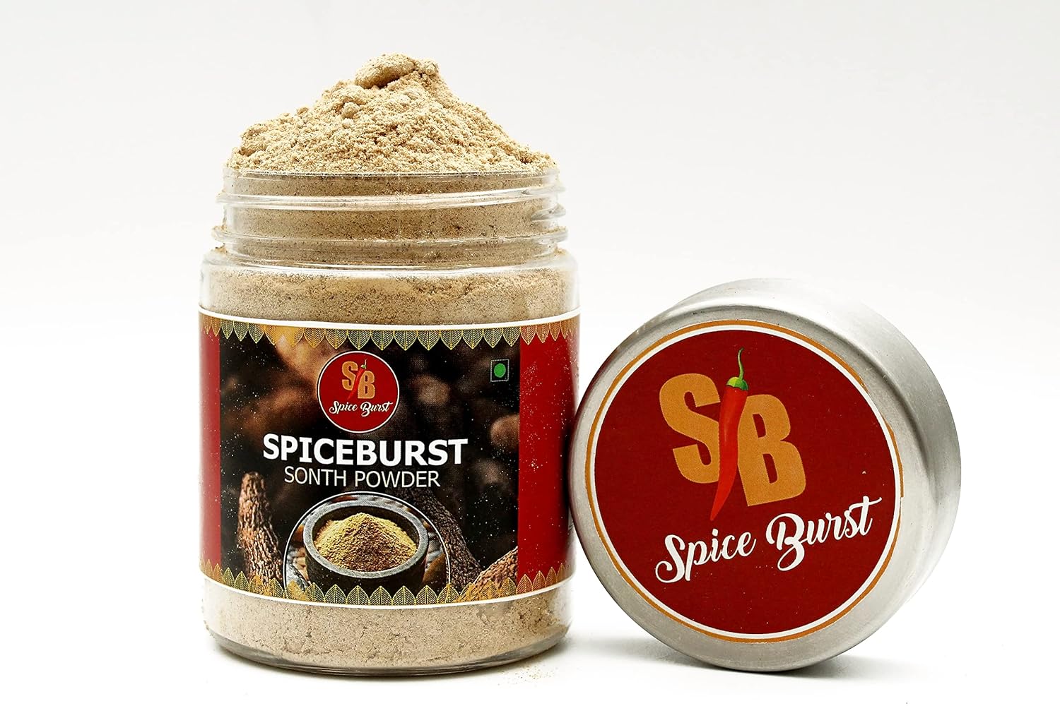 Spice Burst Dry Ginger Powder | Pure Adarak Powder | Sonth Powder for Cooking, Smoothies, Latte & Tea_50gm (50GM)