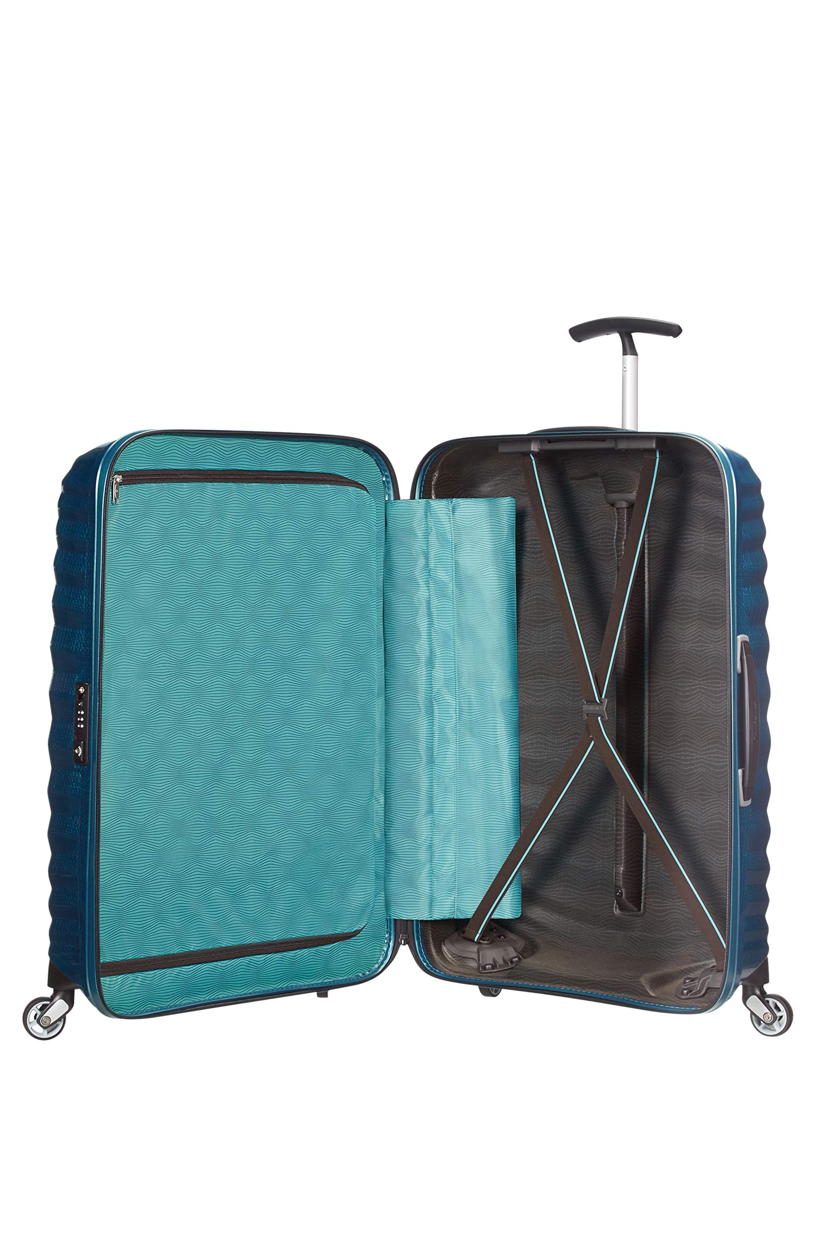 Samsonite Lite-shock, Bagaglio A Mano Unisex Adulto, Blue) (Petrol, M 69cm-73L