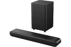 2.1ch Roku Sound Bar with Wireless Subwoofer (S4210,2023 Model), Bringing Audiophile to Your Home