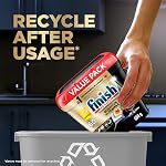 Finish Quantum UltraMax Lave-vaisselle Detergent Pods, Citron, 60 Tables 3-Chamber Formule PowerBall Action, pas de pré-rinçage, 2X Lutte contre la graisse*, brûlure & 24H Staines séchées, pratiquement diamant brillant